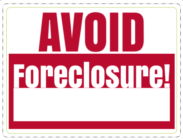 Custom "FORECLOSURE" Yard Sign
