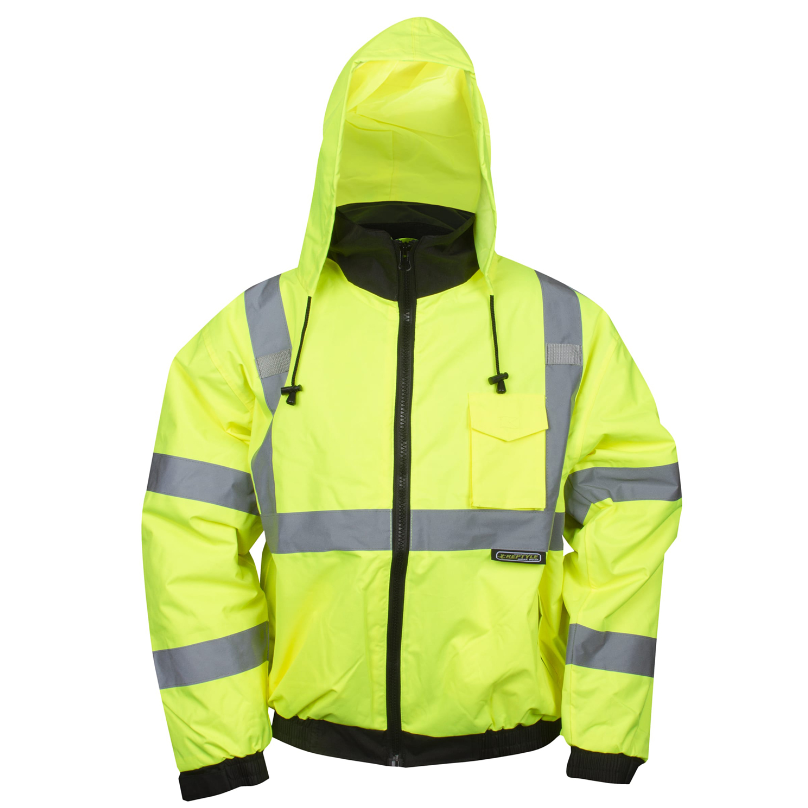 High Vis Rainwear: Reptyle™ Class 3, Type R, Quilted Bomber Jacket