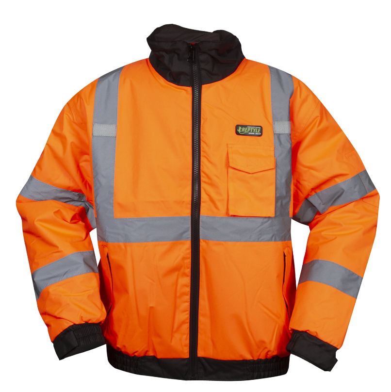 High Vis Rainwear: Reptyle™ Class 3, Type R, Quilted Bomber Jacket