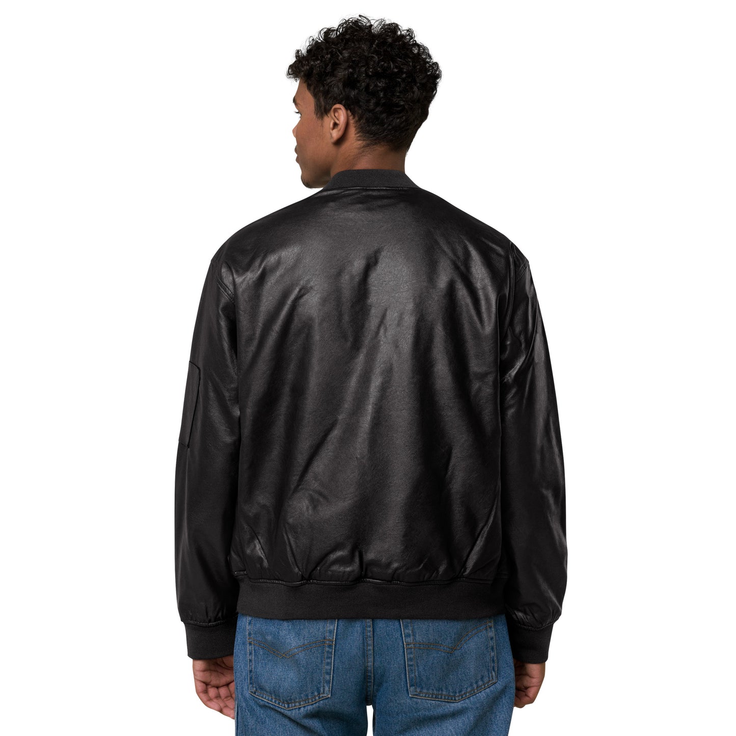 LEATHER BOMBER JACKET