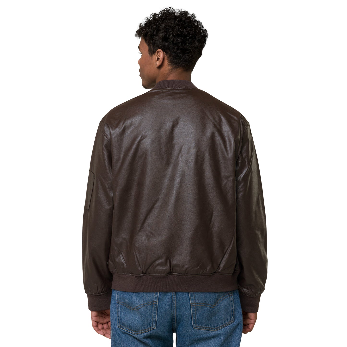 LEATHER BOMBER JACKET
