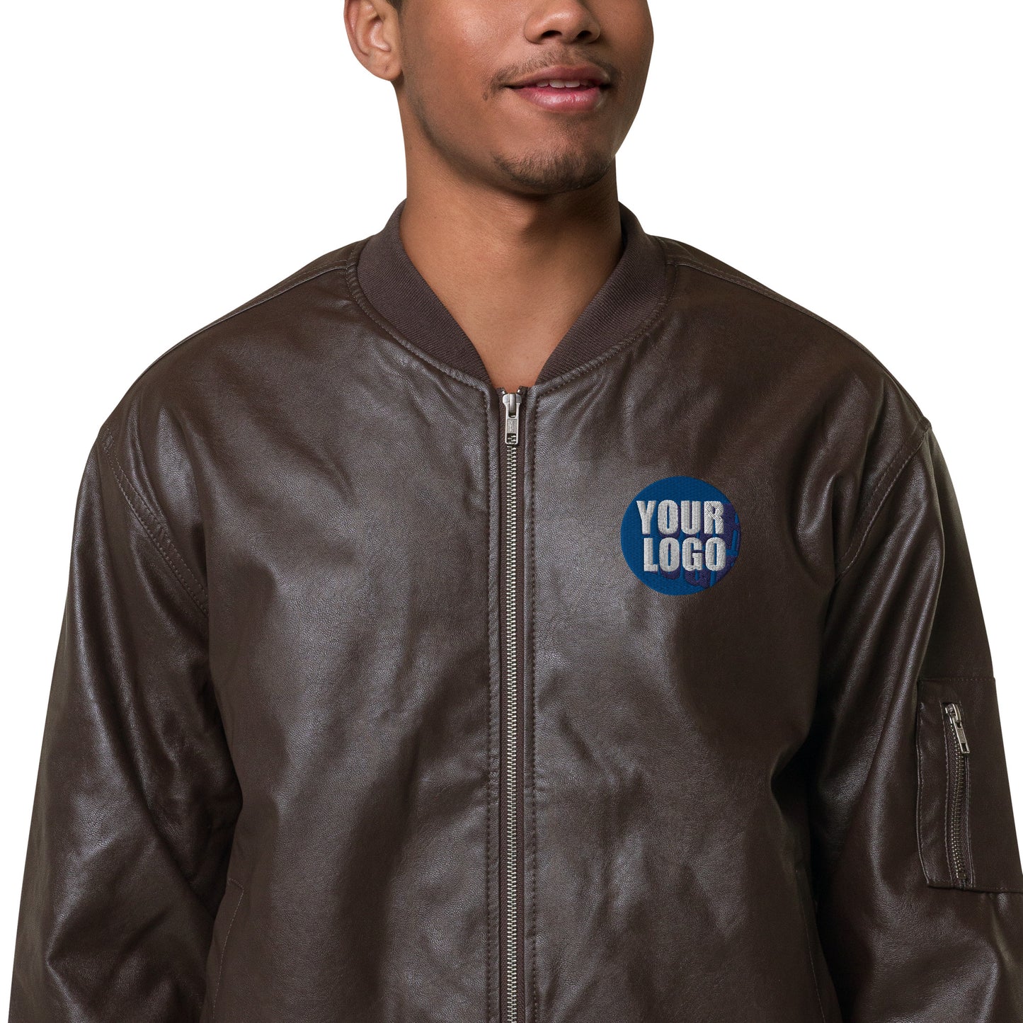 LEATHER BOMBER JACKET
