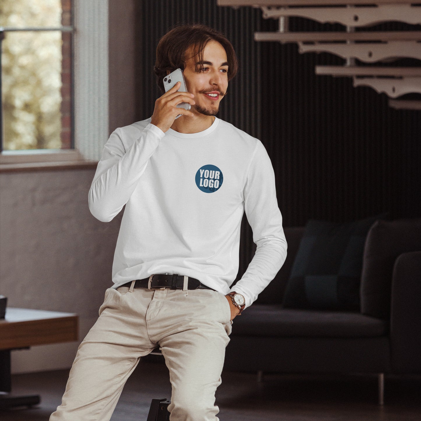 Long Sleeve Fitted Crew