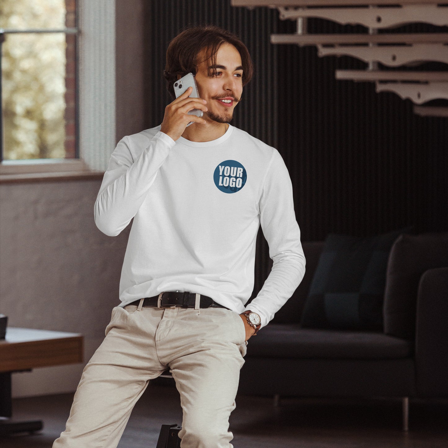 Long Sleeve Fitted Crew