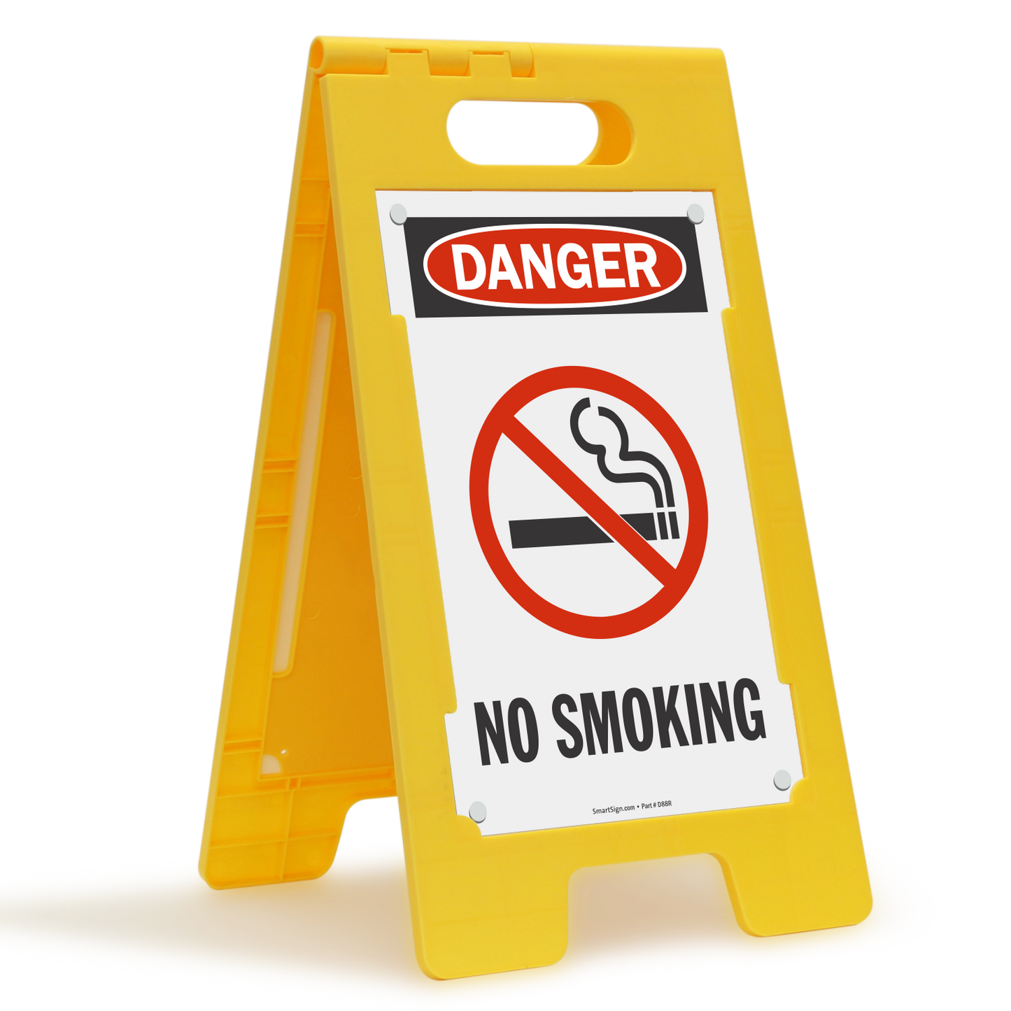 OSHA Danger Standing Floor Sign: No Smoking (With No Smoking Symbol)