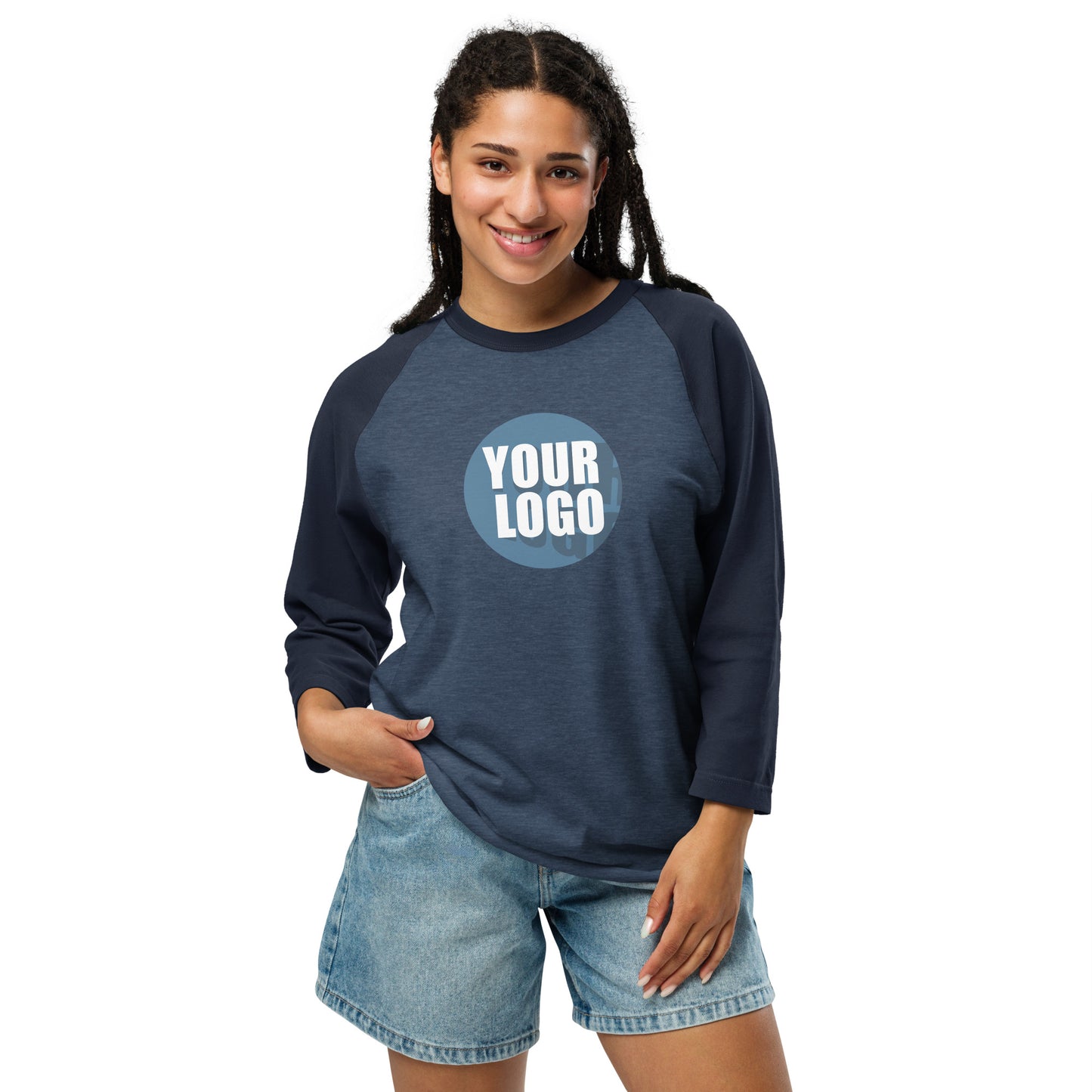 3/4 sleeve raglan shirt