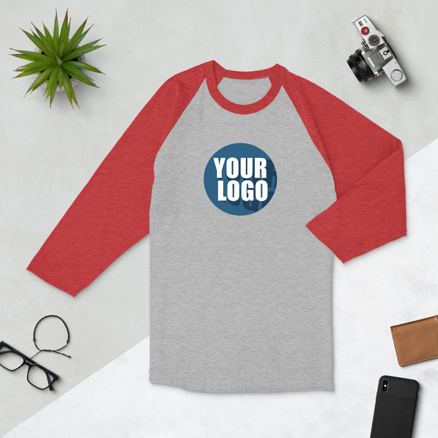 3/4 sleeve raglan shirt