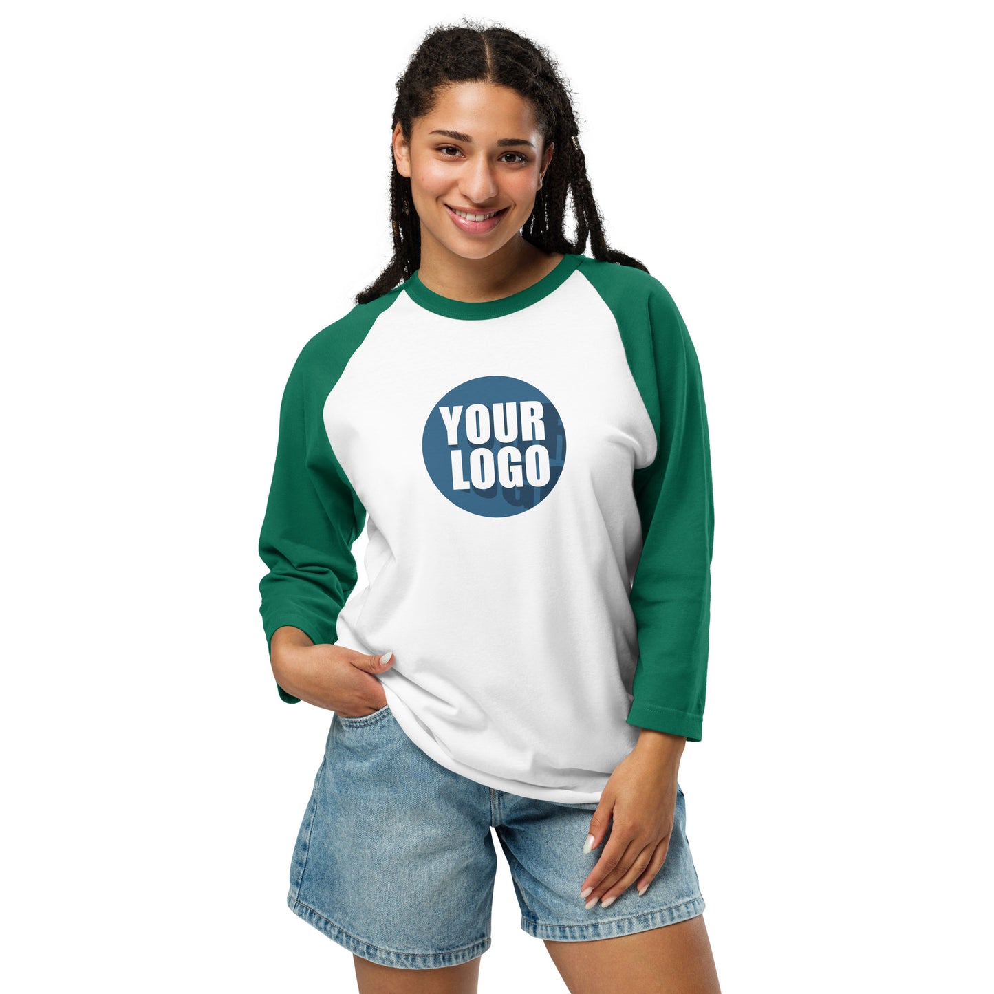 3/4 sleeve raglan shirt