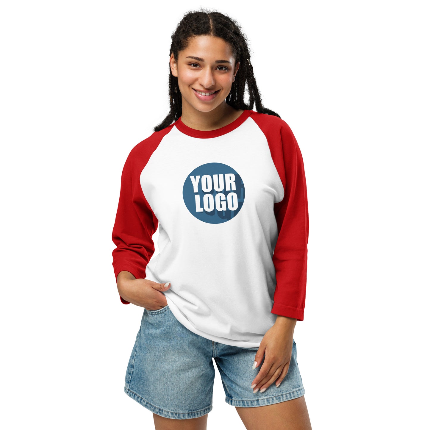 3/4 sleeve raglan shirt