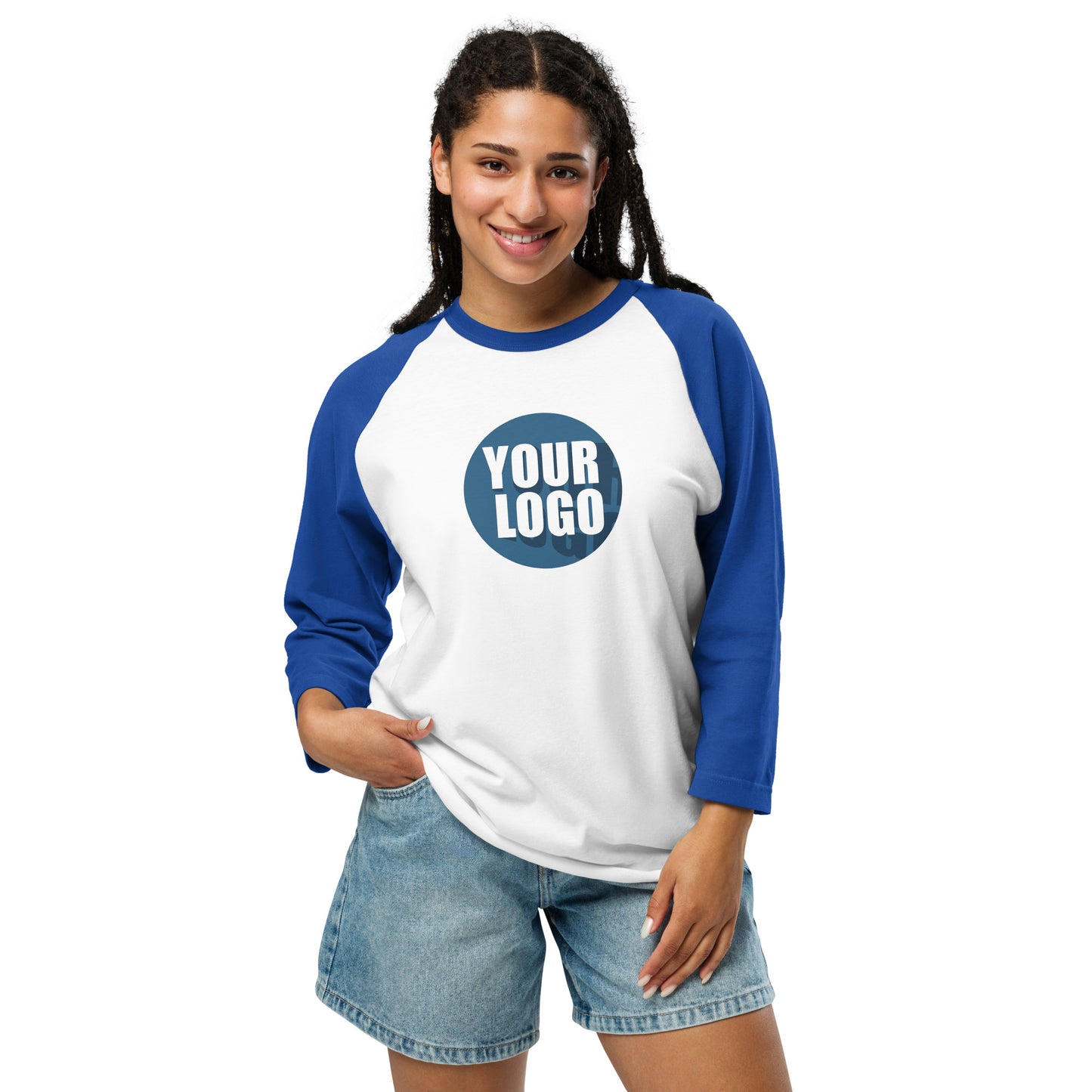 3/4 sleeve raglan shirt