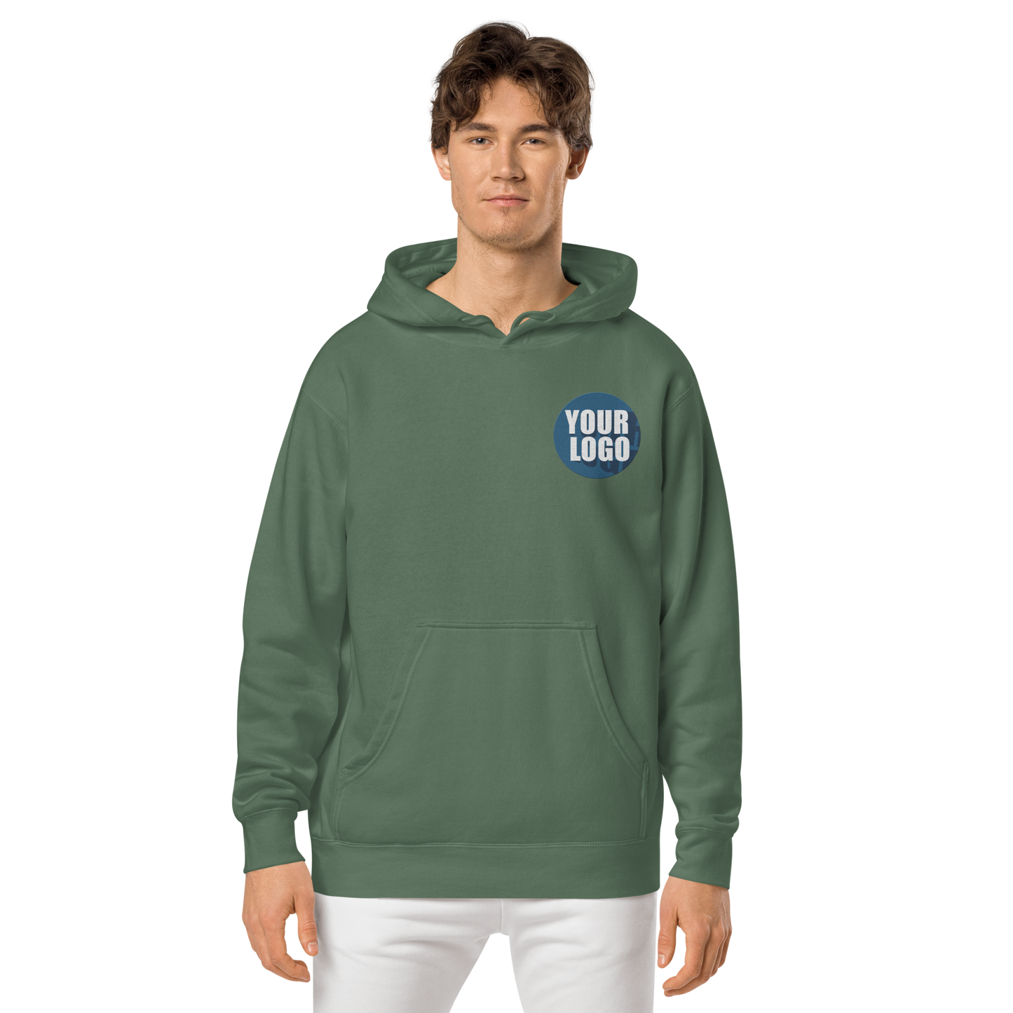 Unisex pigment-dyed hoodie
