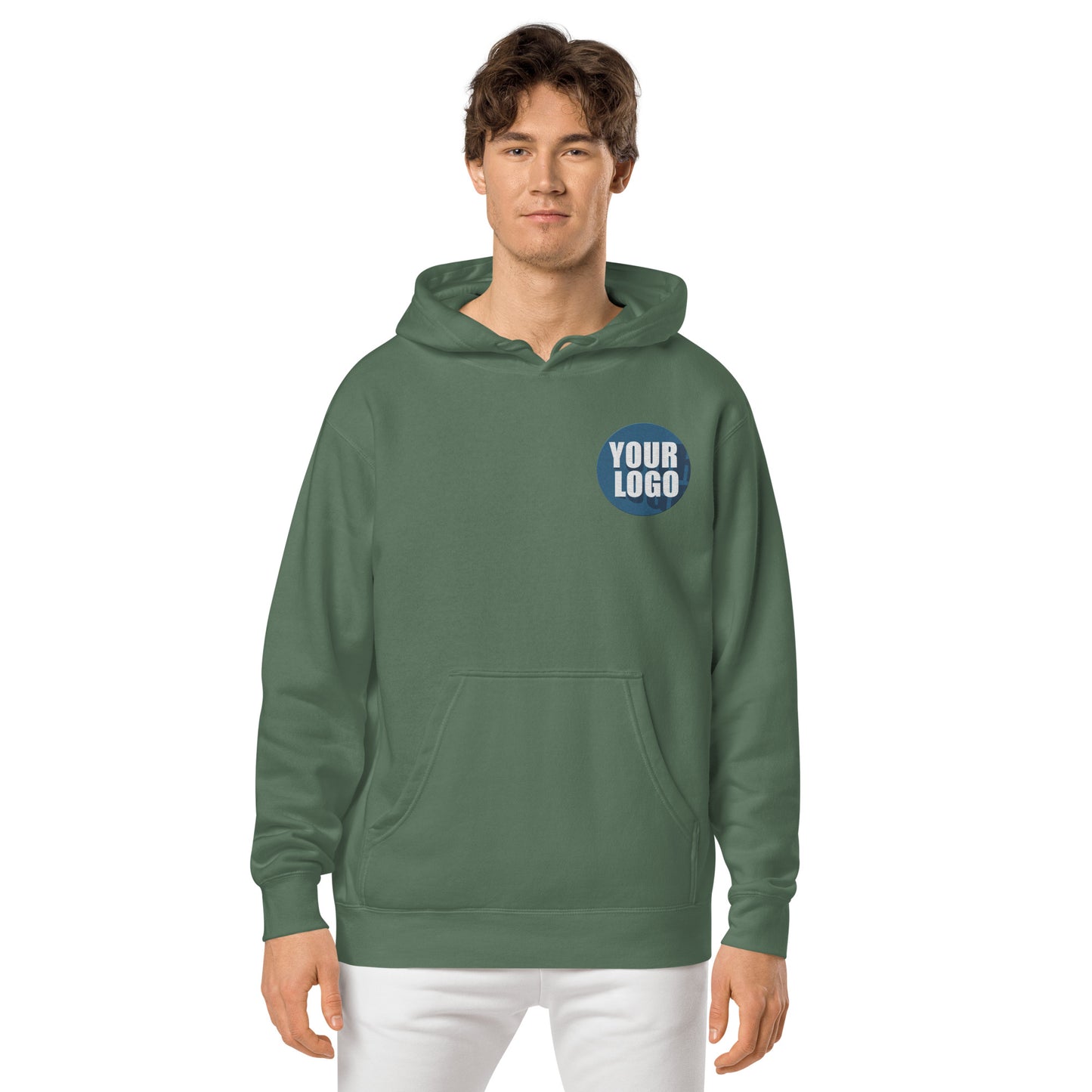 Unisex pigment-dyed hoodie