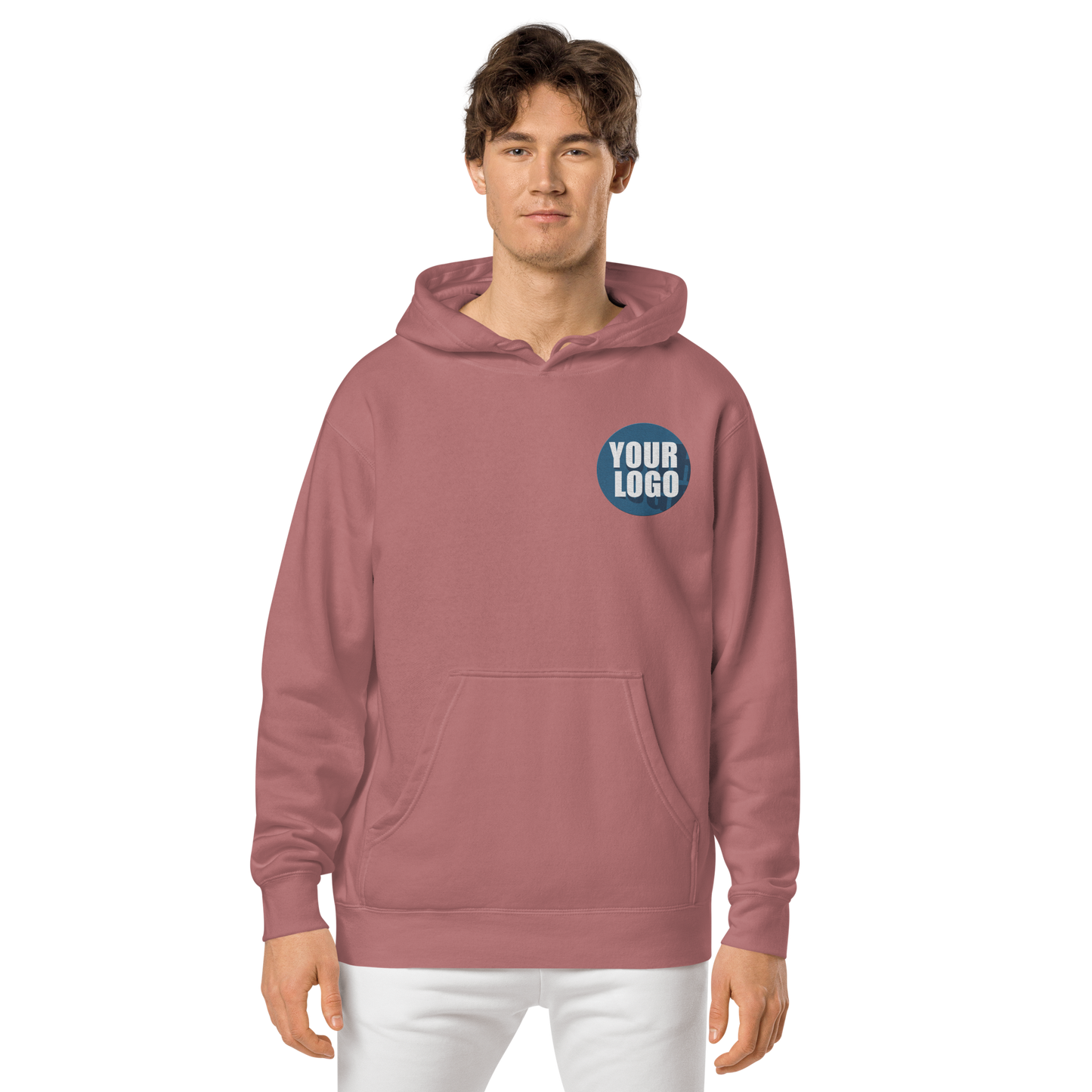 Unisex pigment-dyed hoodie