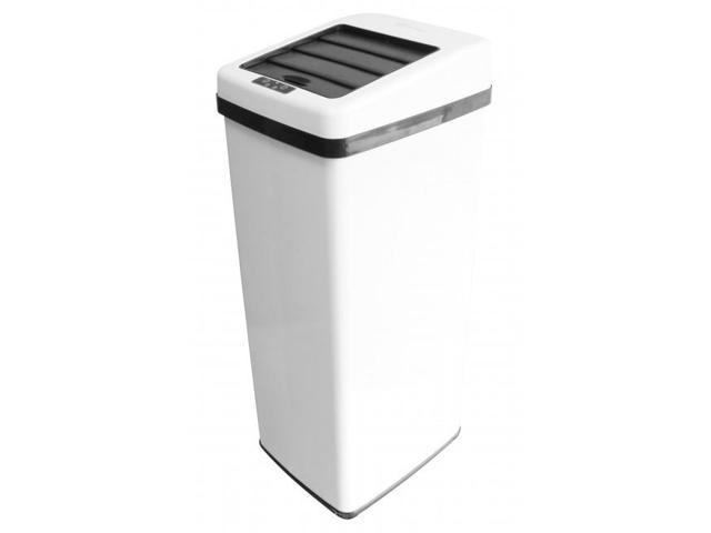 iTouchless IT14SW 52 Liter Touchless Trashcan Square White