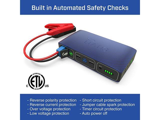 Bolt 58830 mWh Portable Phone Laptop Charger Car Jump Starter with AC Outlet and Car Charger Silver Graphite 1267118