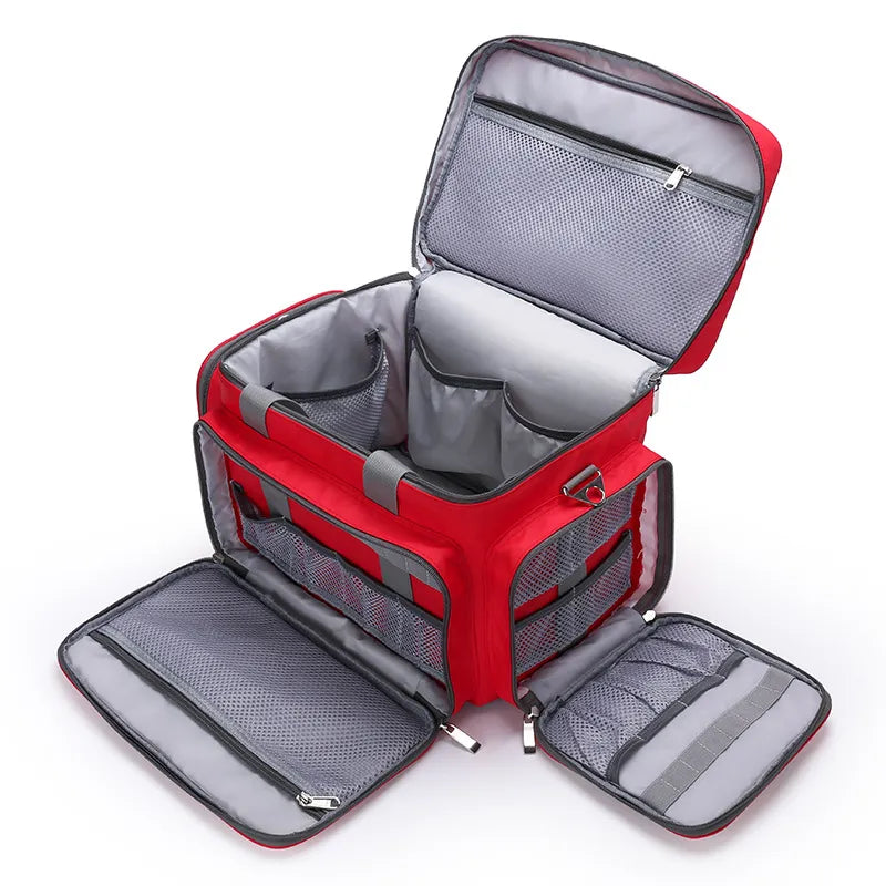 Empty First Aid Kit Refrigeratible Bag Waterproof Multi-function Reflective Messenger Bag Family Travel Emergency Medical Bags