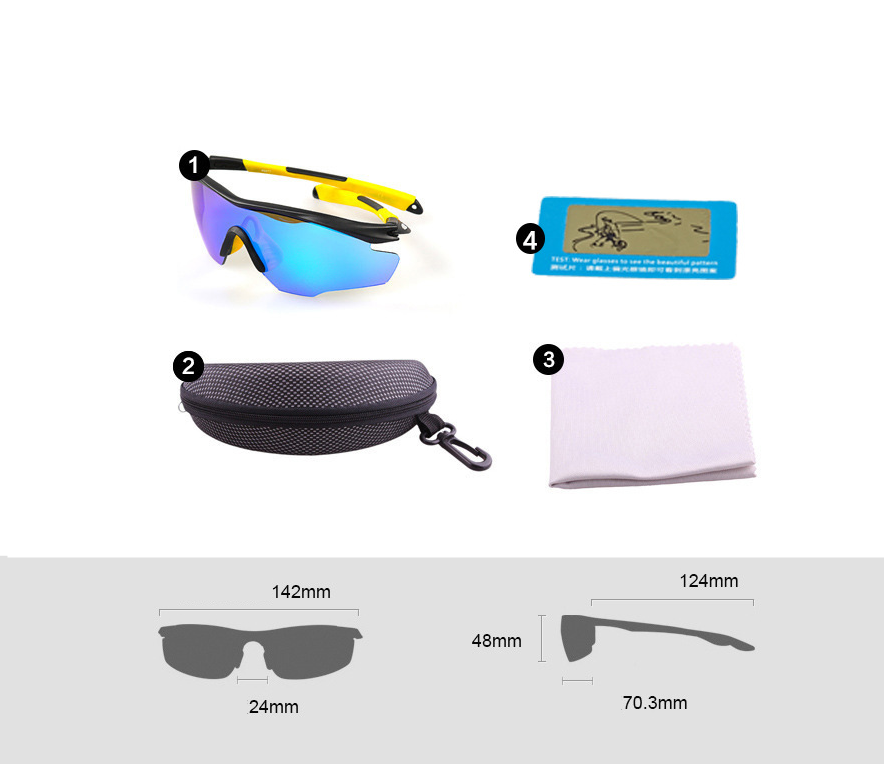 Cycling motorcycle wind outdoor super cool sports polarized glasses