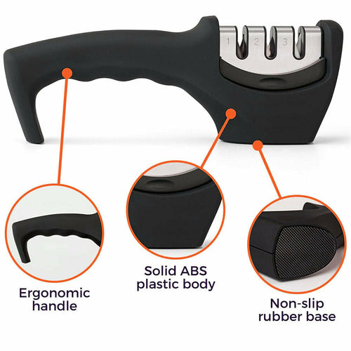 KNIFE SHARPENER Ceramic Tungsten Kitchen Knives Blade Sharpening