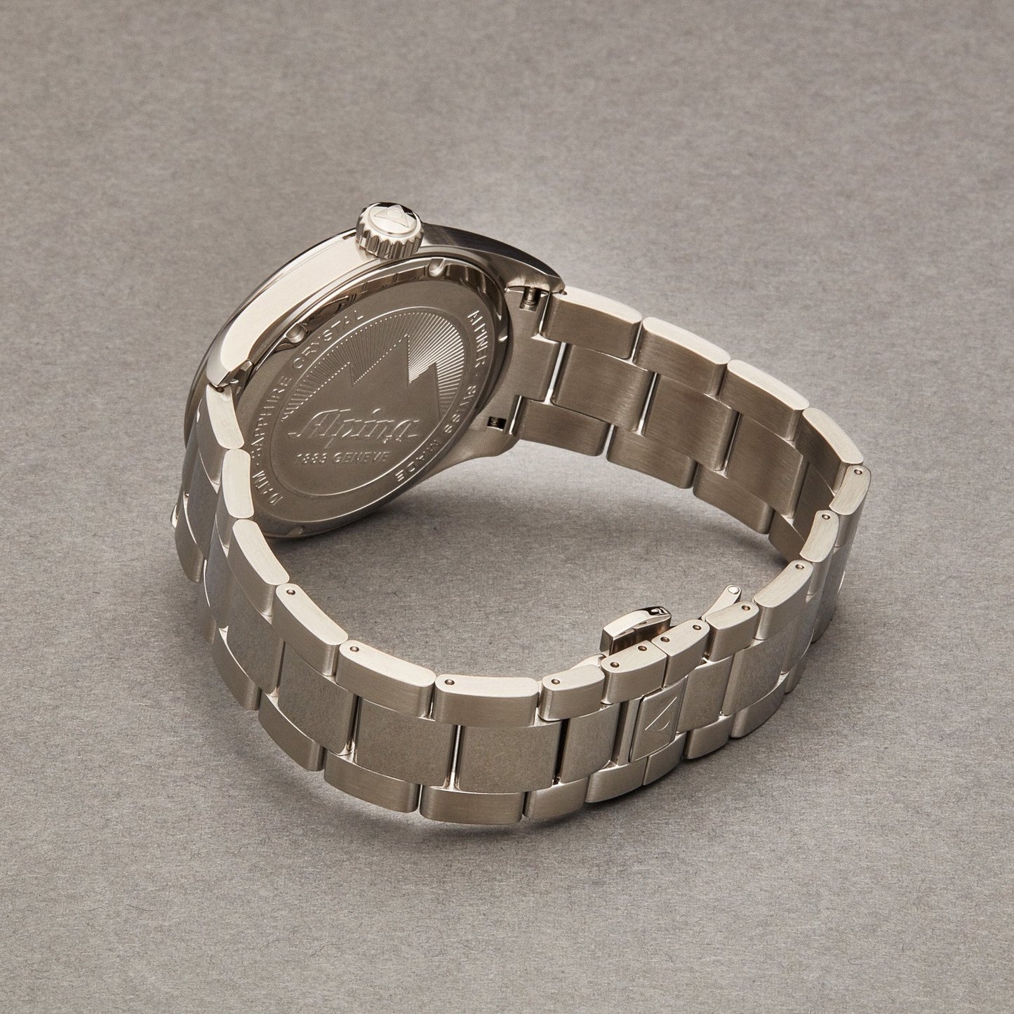 Alpina Men's AL240GS4E6B 'Alpiner' Grey Dial Stainless Steel Swiss