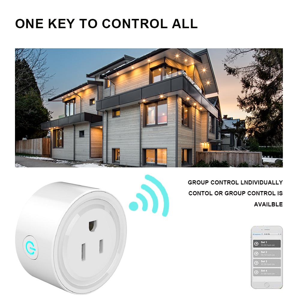 Wifi Remote Control Intelligent White Socket For Google Home Alexa SP