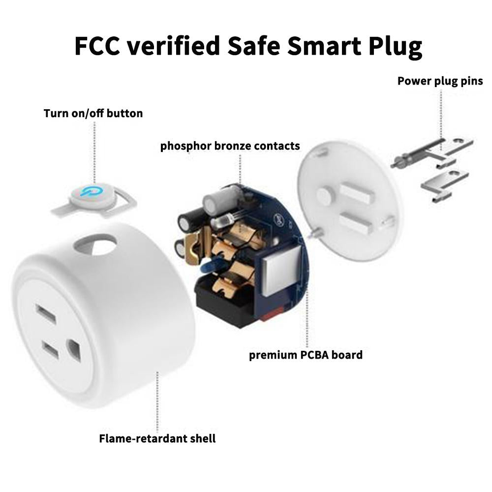 Wifi Remote Control Intelligent White Socket For Google Home Alexa SP