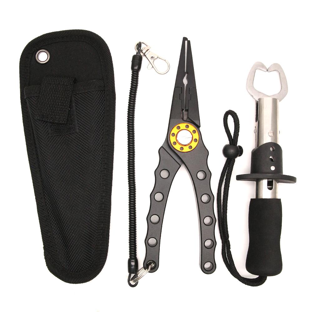 Stainless Steel Multifunctional Fishing Pliers Set Fish Lip Gripper SP
