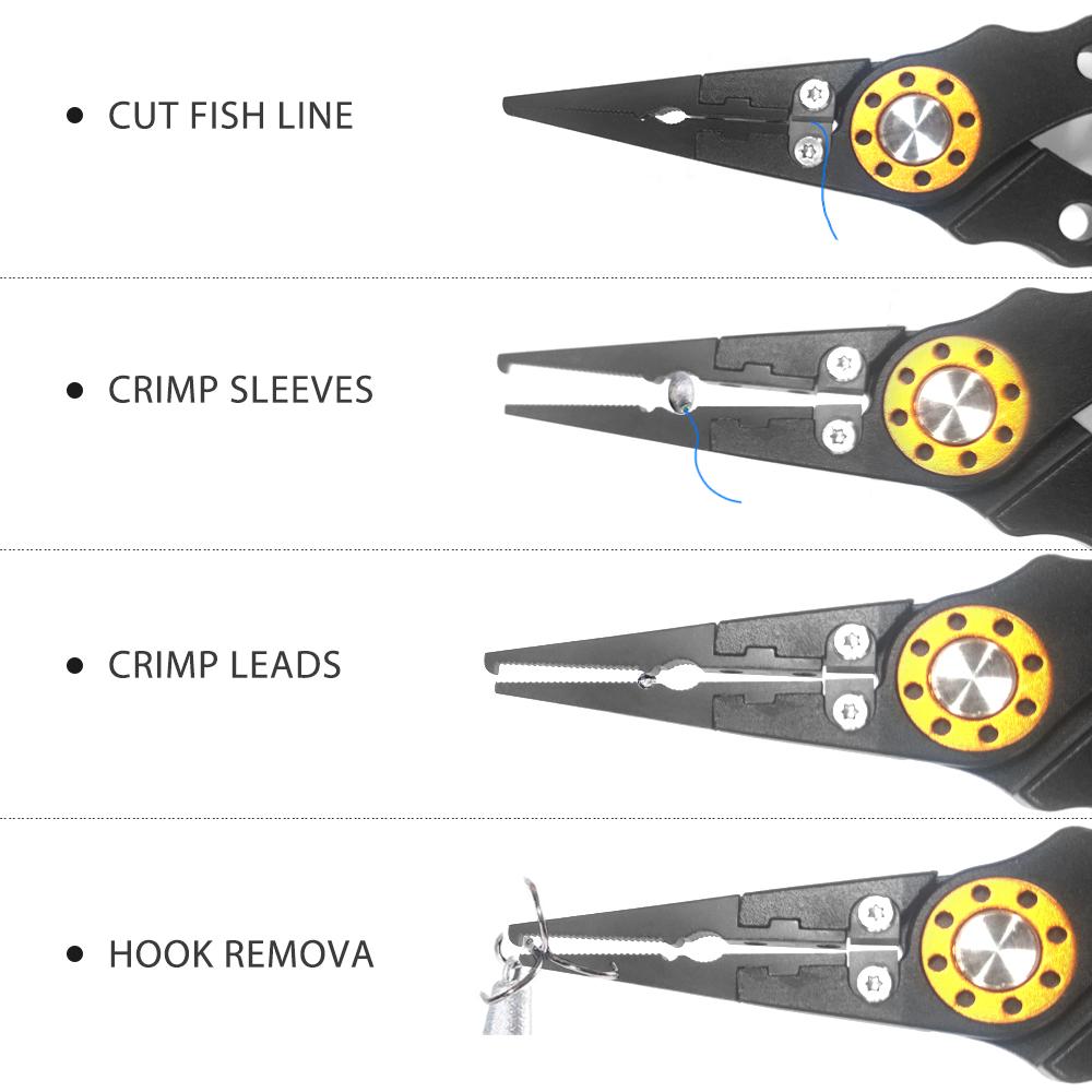 Stainless Steel Multifunctional Fishing Pliers Set Fish Lip Gripper SP