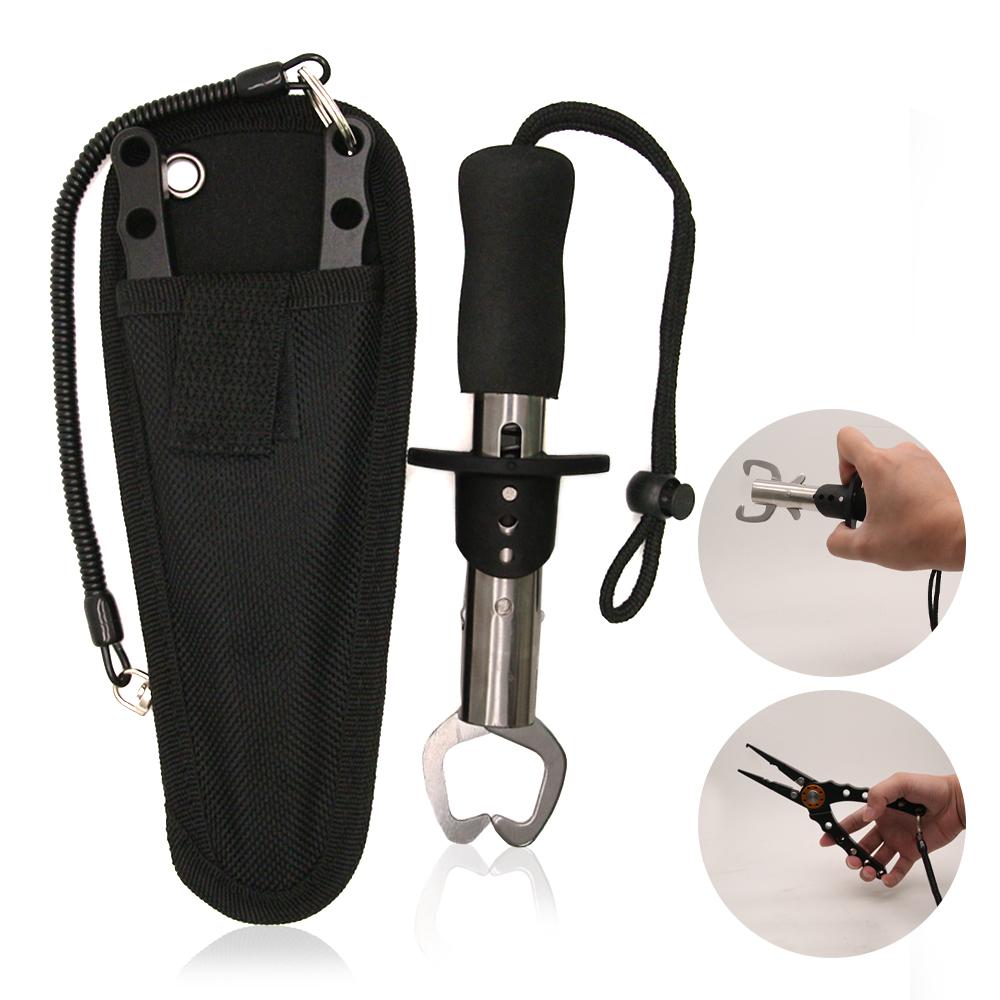 Stainless Steel Multifunctional Fishing Pliers Set Fish Lip Gripper SP