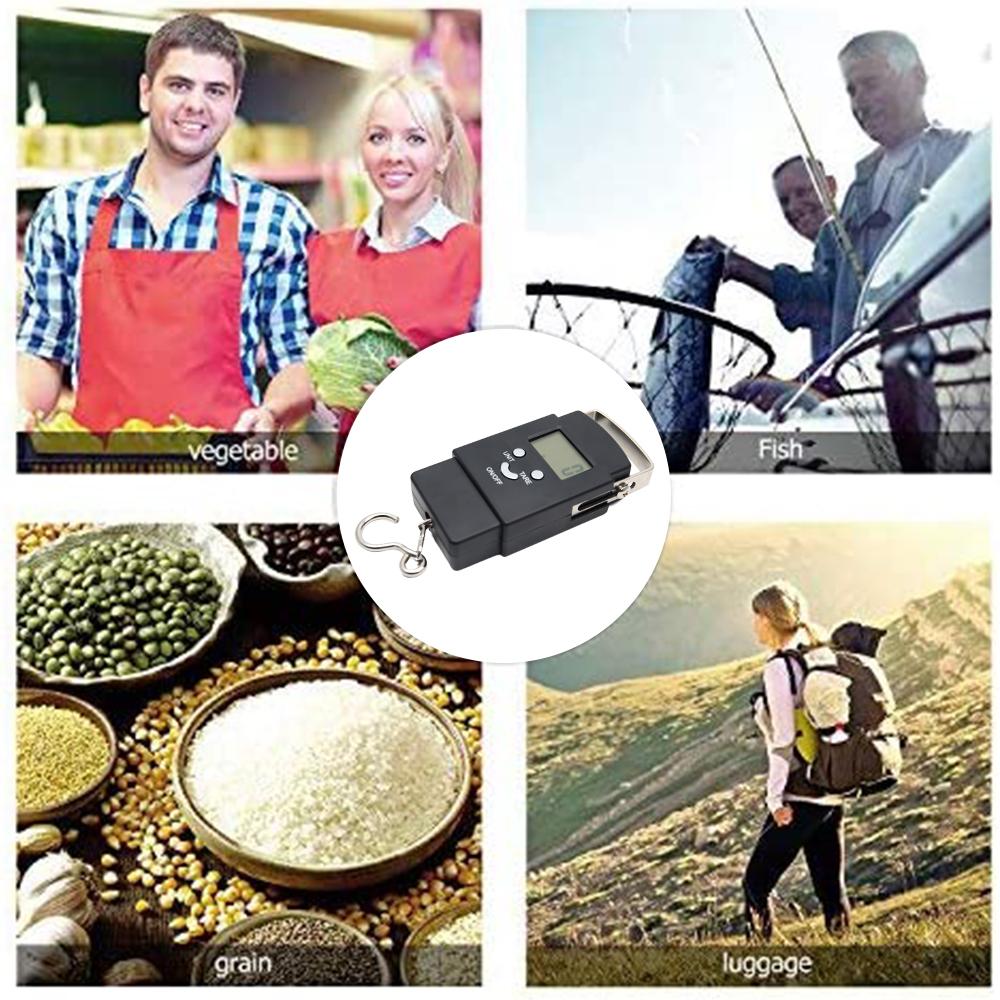 Fishing Weighting Steelyard Portable Electronic Hanging Hook Scale SP