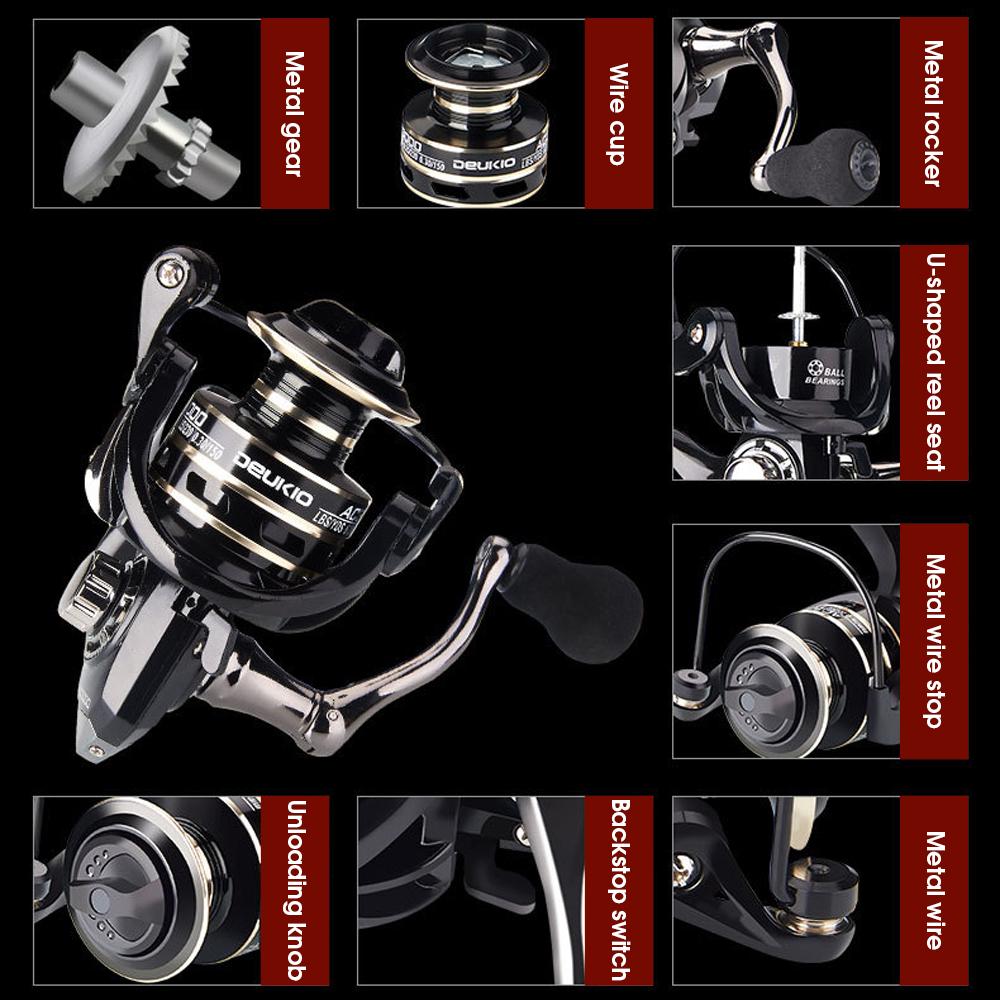 Fishing Metal Spinning Wheel Fshing Reel With Full Metal Rocker SP