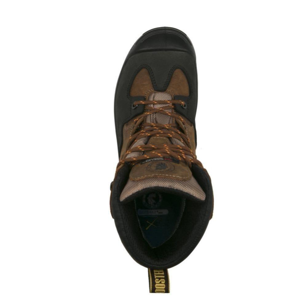 Brown 6 inch Waterproof Safety Toe Leather Work Boots AK669