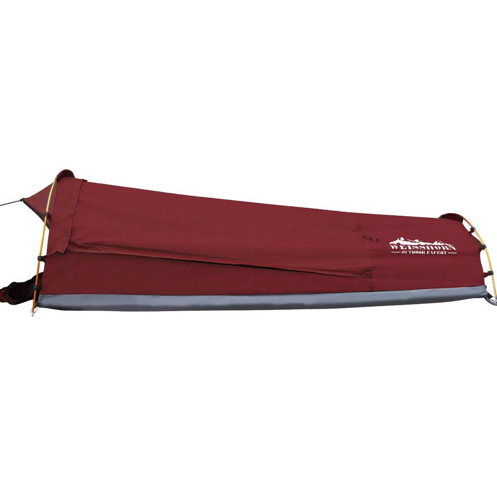 Weisshorn Biker Swag Camping Tent Single Canvas Swags Biking Hiking