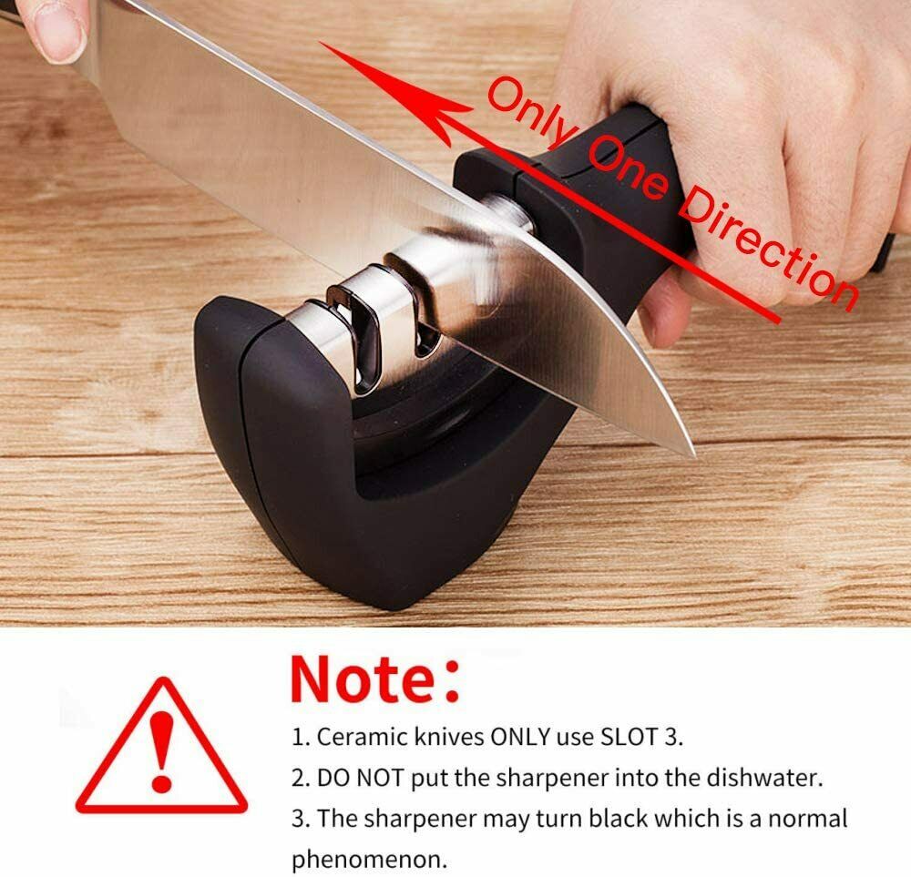 KNIFE SHARPENER Ceramic Tungsten Kitchen Knives Blade Sharpening