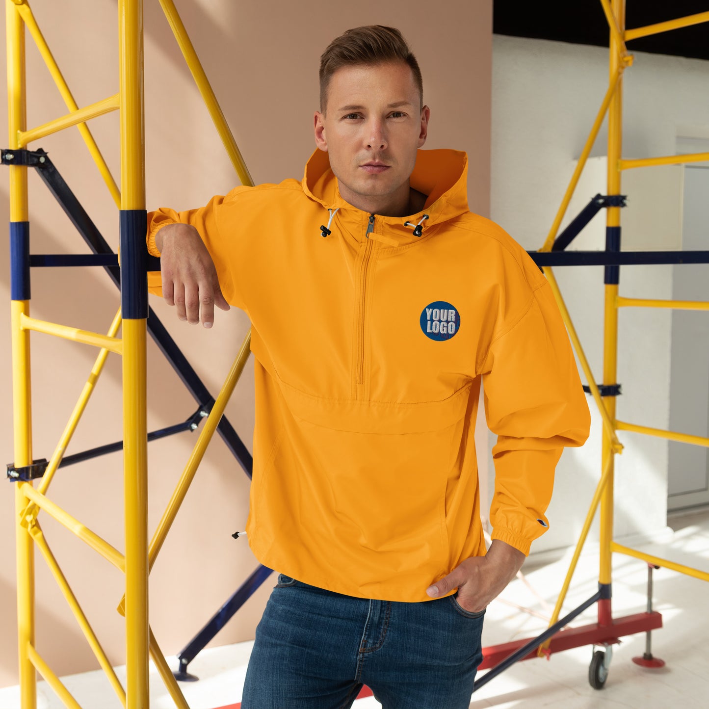 EMBROIDERED CHAMPION PACKABLE JACKET