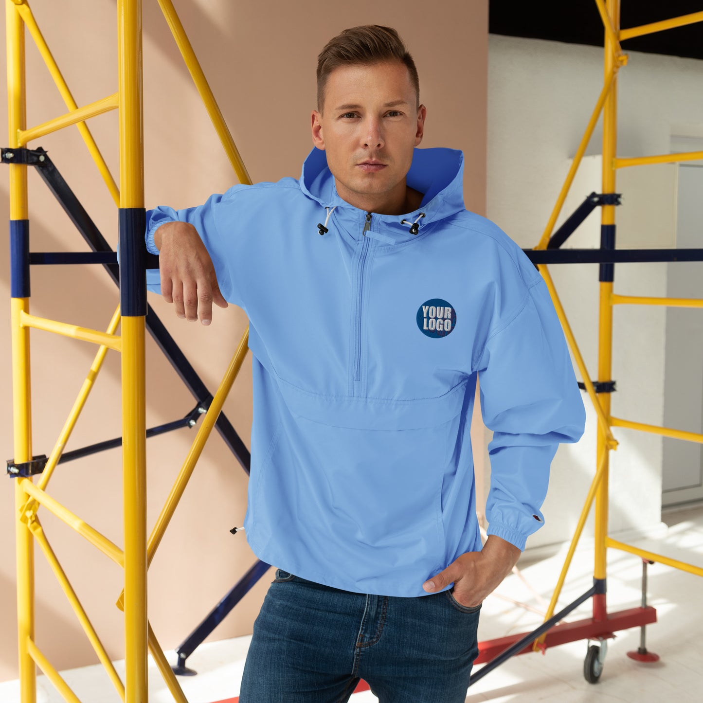EMBROIDERED CHAMPION PACKABLE JACKET