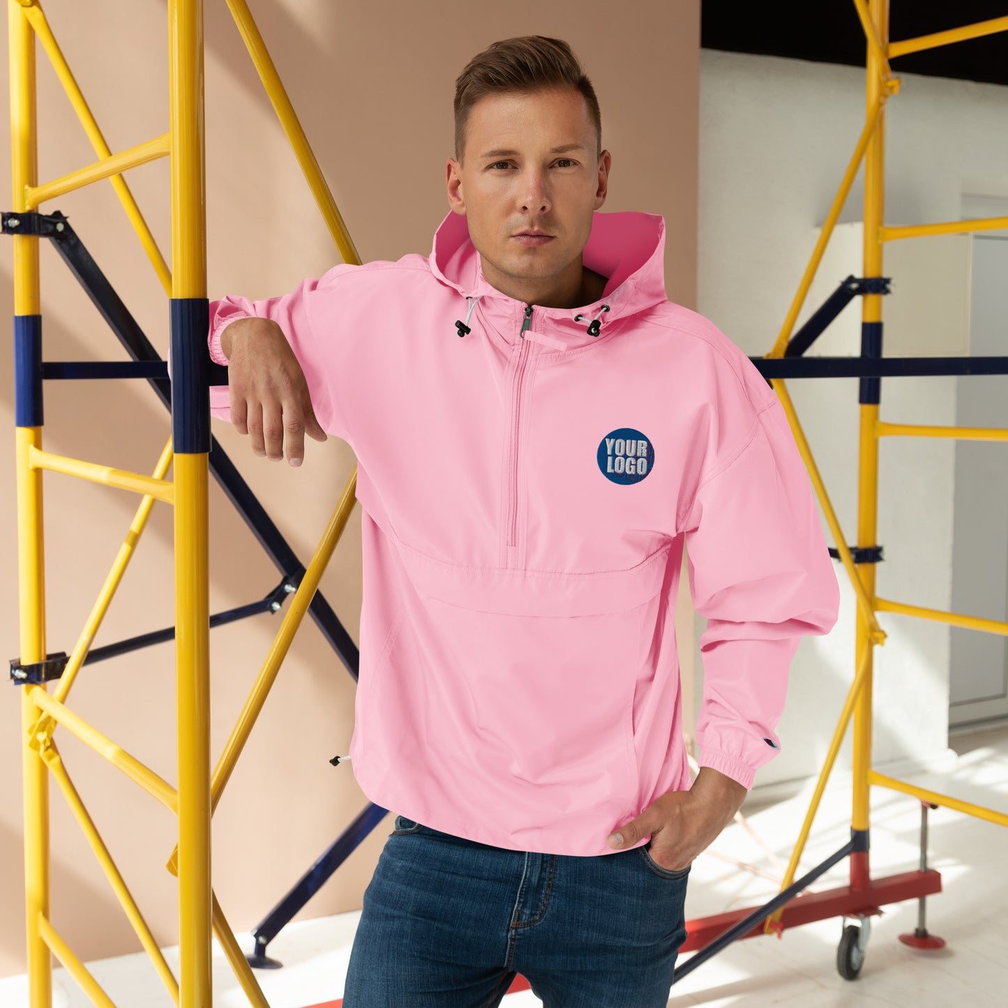 EMBROIDERED CHAMPION PACKABLE JACKET