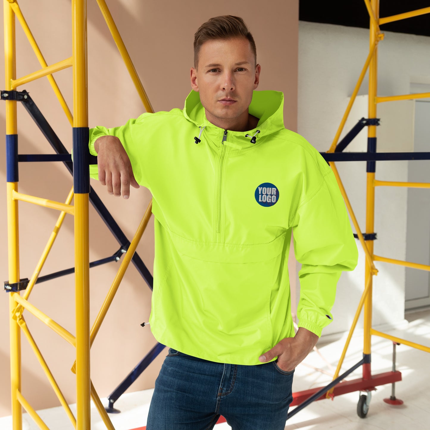 EMBROIDERED CHAMPION PACKABLE JACKET