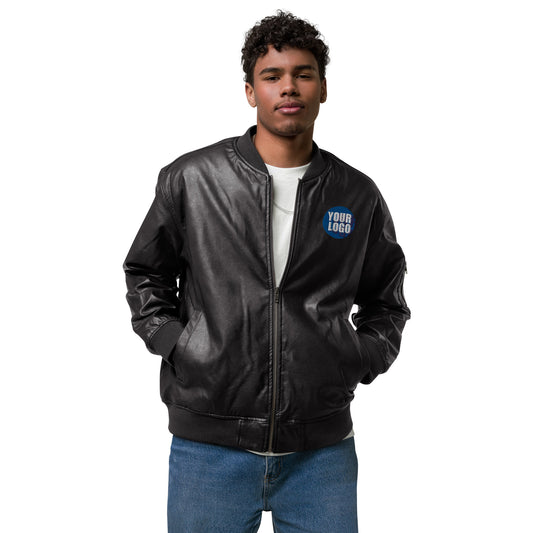 LEATHER BOMBER JACKET