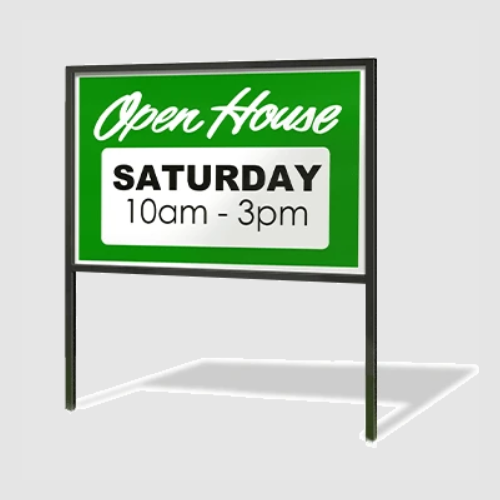 Custom "OPEN HOUSE" Yard Sign