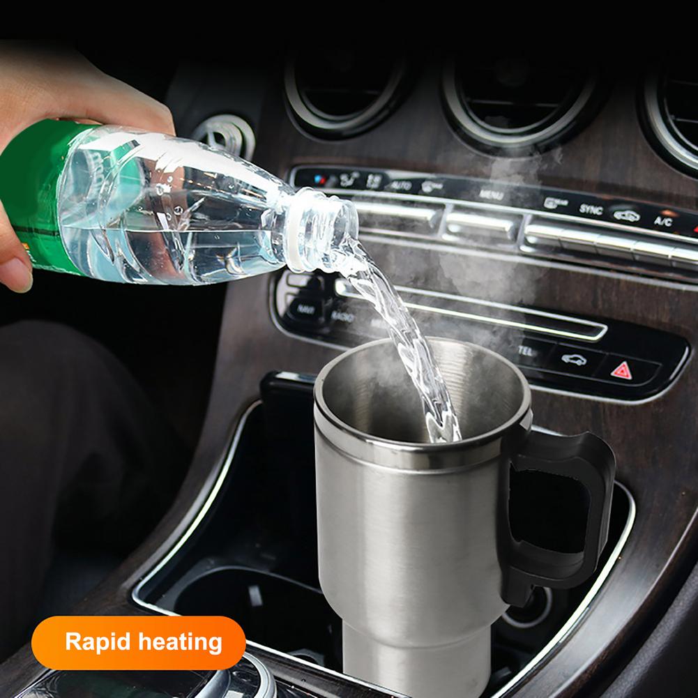 Stainless Steel Vehicle Heating Cup Electric Car Kettle