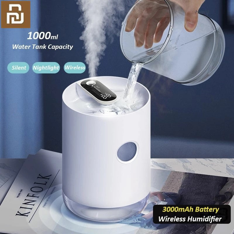 Air Humidifier Portable Wireless USB Water Mist Diffuser