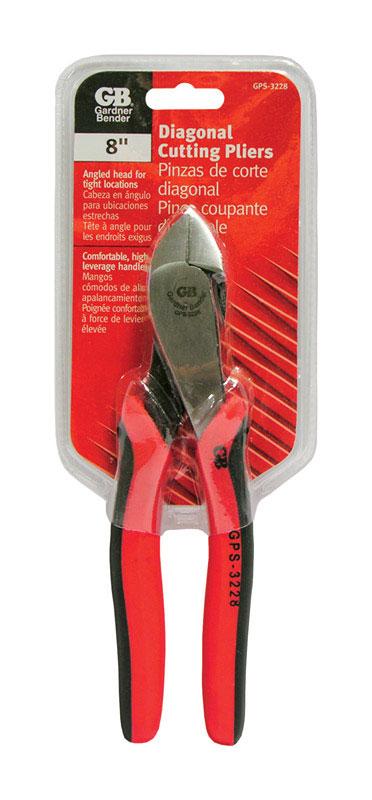 Gardner Bender  8 in. Alloy Steel  Diagonal Pliers  Black/Red  1 pk