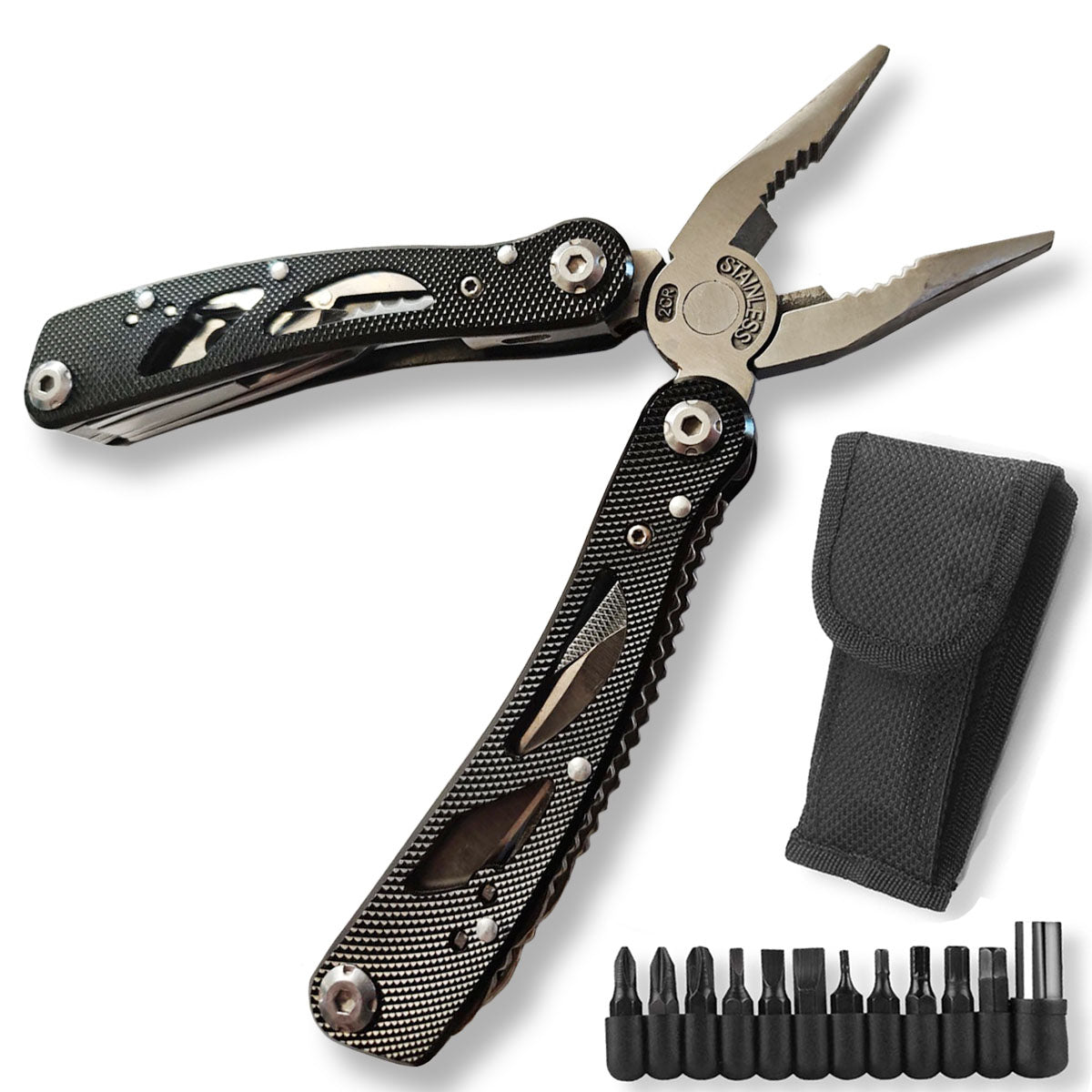 Multitool Knife Pliers Pocket Knives Saw Kit Survival Folding Multi