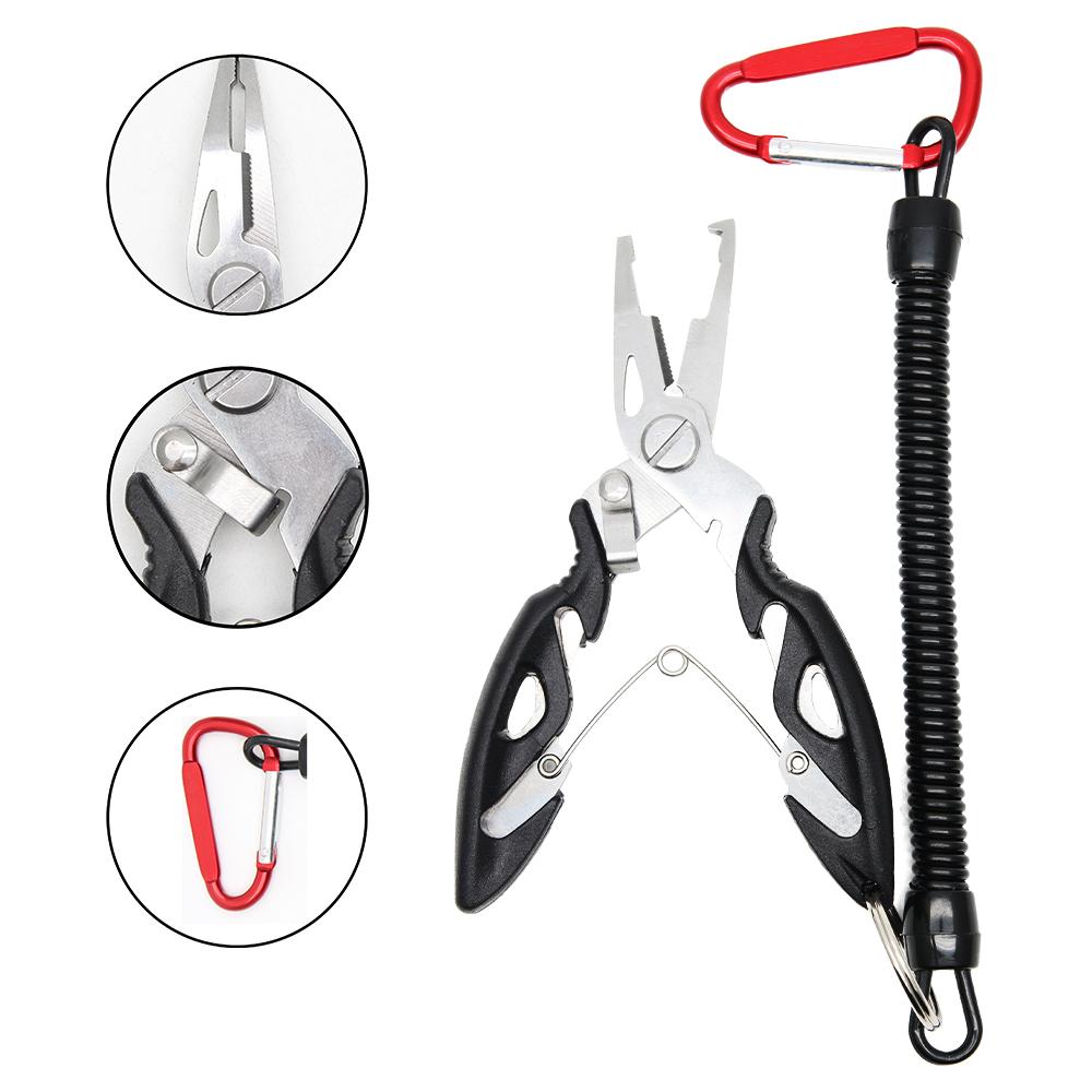 Anti-lost Fishing Pliers Stainless Steel Tools Fishing Line Pliers SP