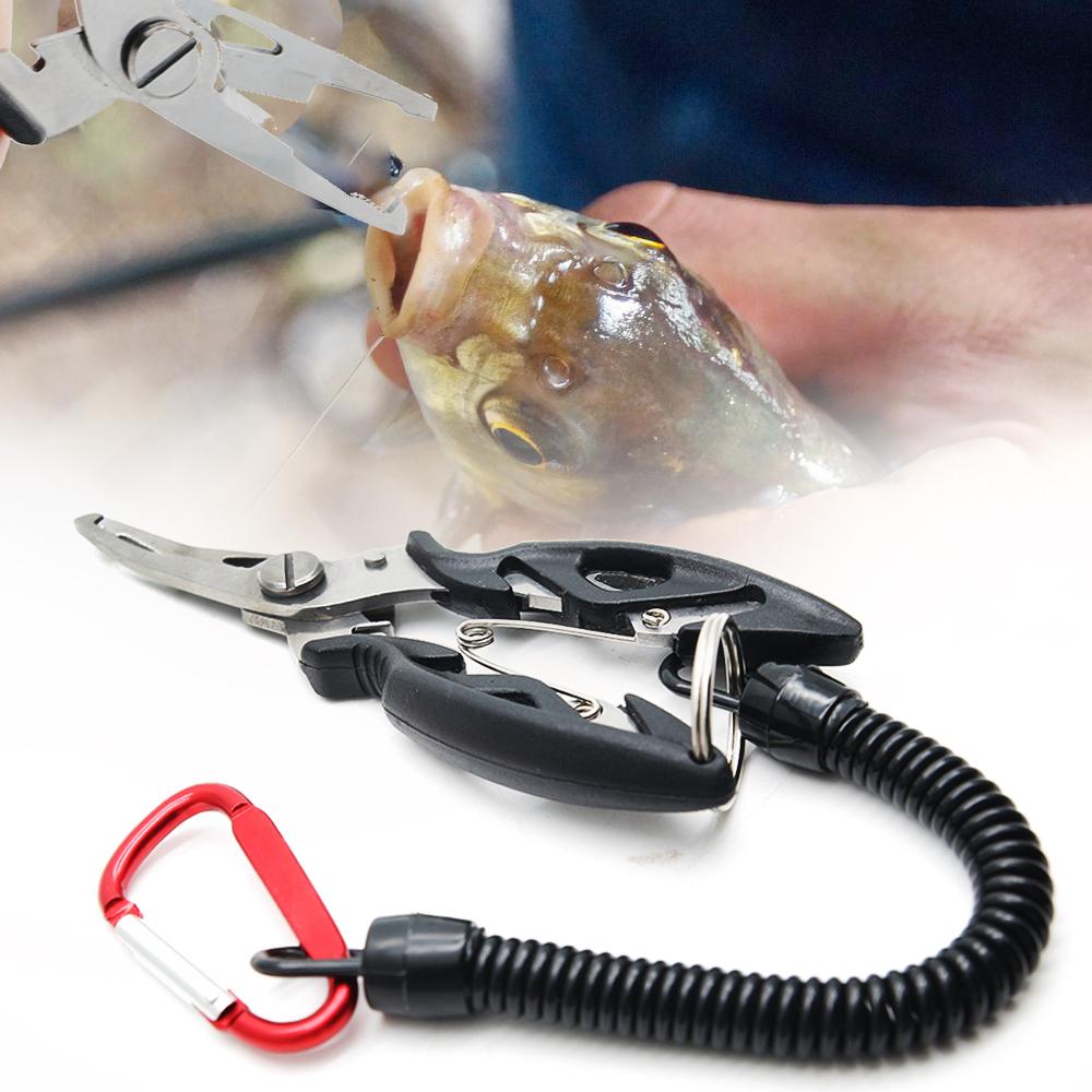 Anti-lost Fishing Pliers Stainless Steel Tools Fishing Line Pliers SP