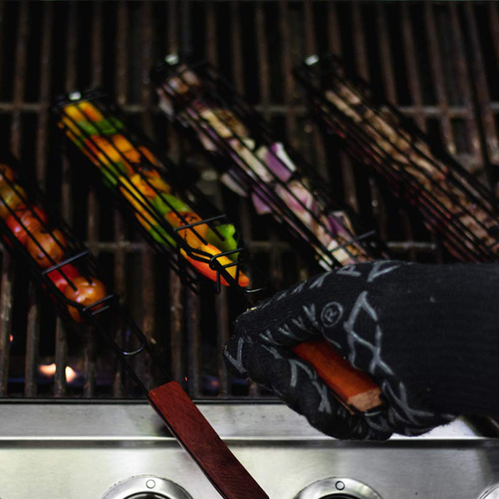 BBQ Grill Mesh Stainless Steel Tools Kitchen Accessories