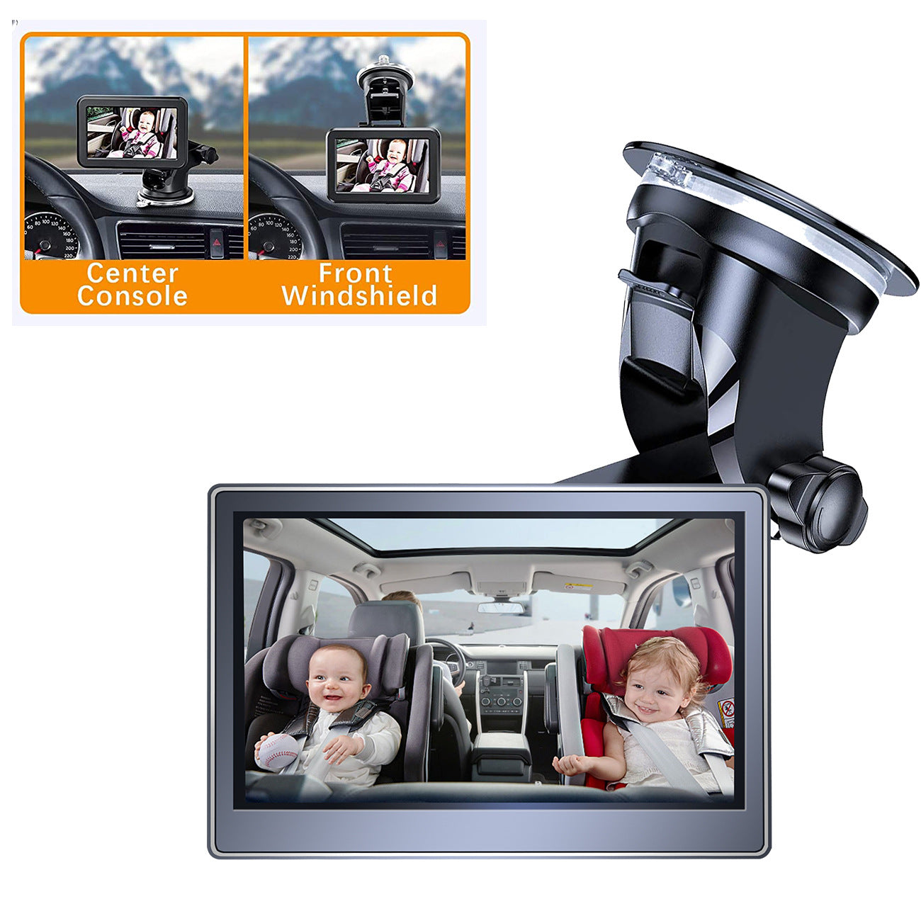 Car Infant Baby Infrared Night Vision Rearview Mirror