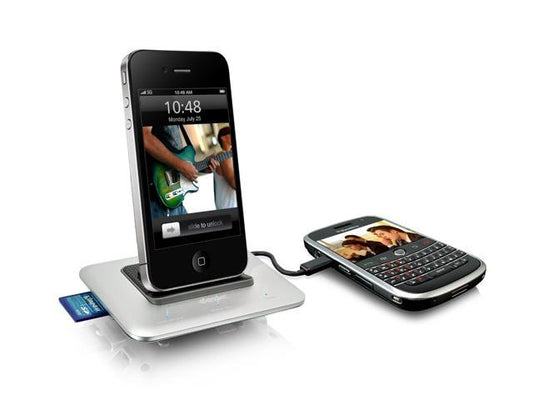 Dexim DWP005A Premium Mhub Dock Station for iPhone 4/3/iPod/Blackberry/Mac (Silver)