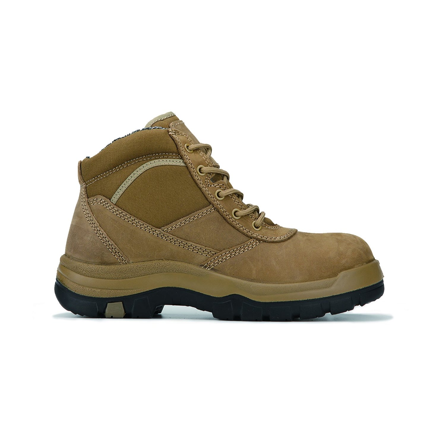 Brown 6 Inch Steel Toe Leather Work Boots AK250
