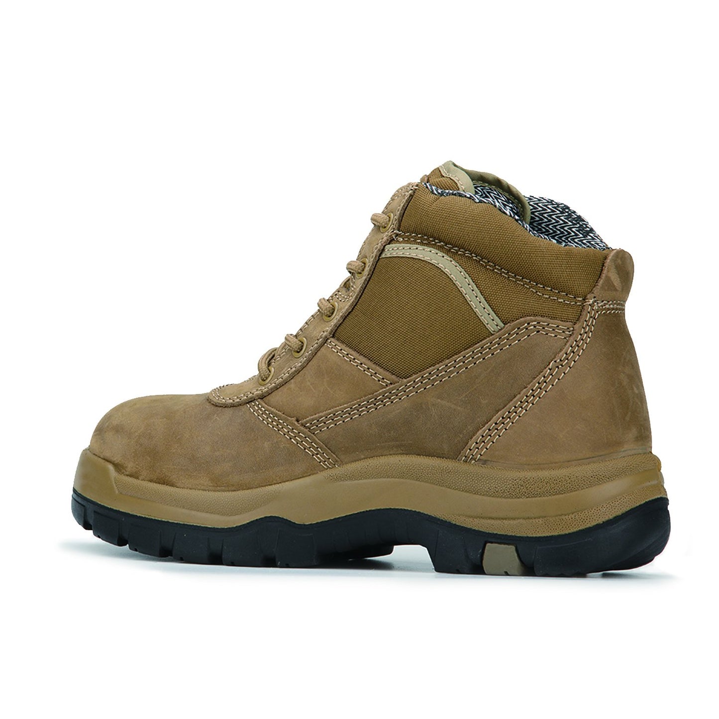 Brown 6 Inch Steel Toe Leather Work Boots AK250